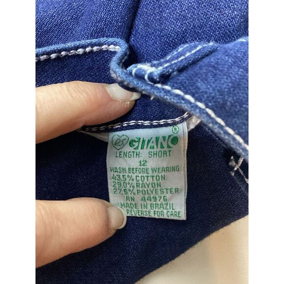 VGT Gitano Jeans Dark‎ Wash Women Size 12 Short Excellent Condition! - Picture 12 of 13